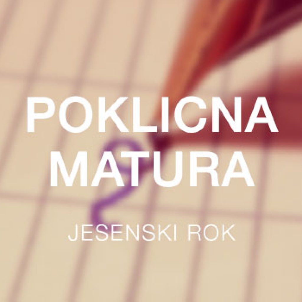 Poklicna matura (popravek razporeda)